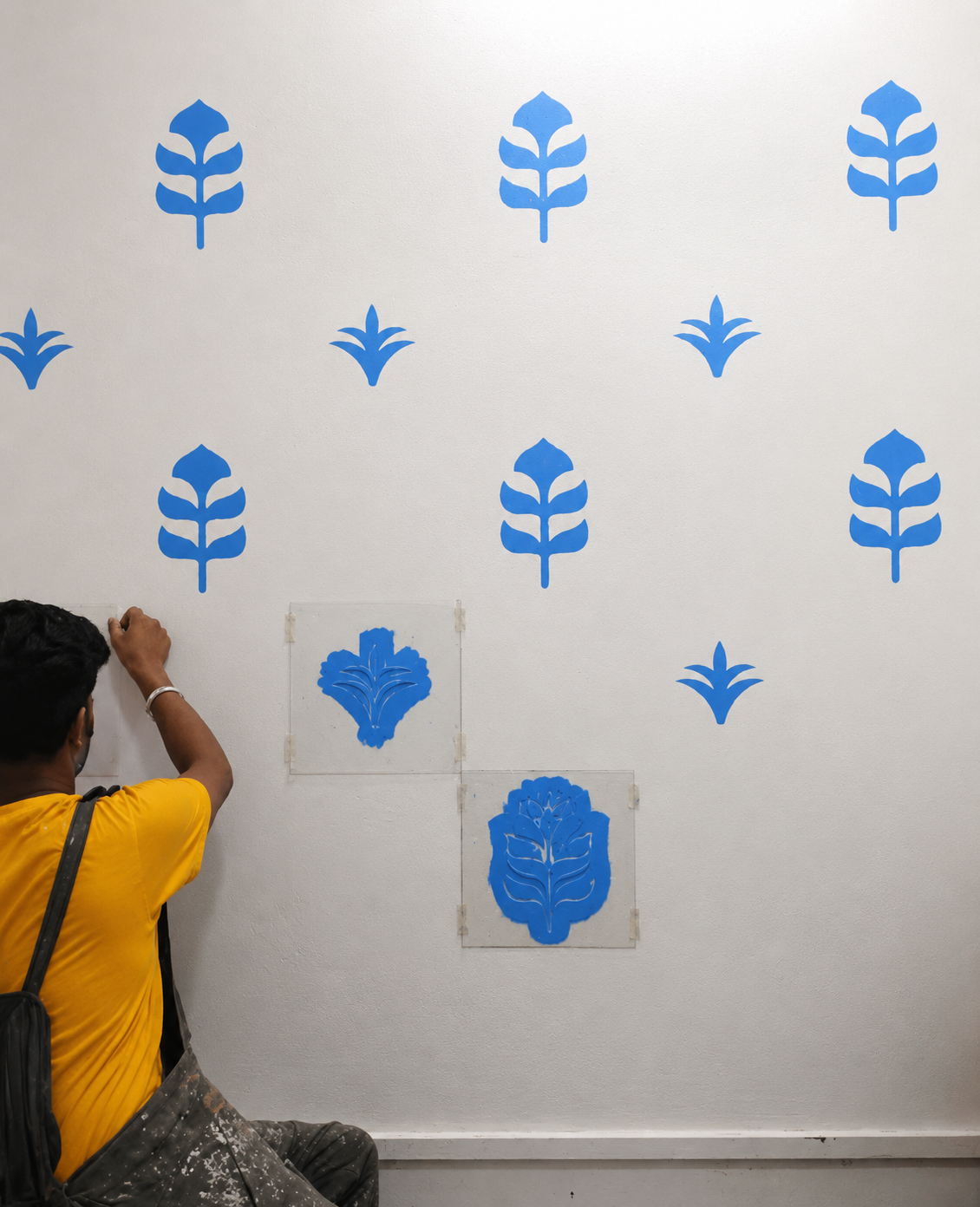 Asian Paints stencil design working 2